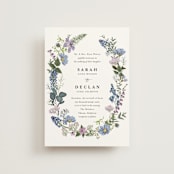 "Lilac Bloom" - Wedding Invitations in Lavender by Susan Moyal - Front