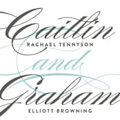 "Cordial Flourish" - Wedding Invitations in Arctic by Olivia Raufman - Detail