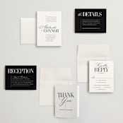 "This and That" - Wedding Invitations in Diamond by Jessica Corliss - Invitation Suite