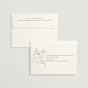 "Sketched Flora" - Wedding Invitations in Cream by Paper Raven Co. - FREE Recipient Addressing