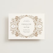 "charmed" - Wedding Invitations in Honey by Jen Owens - Front