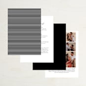 "Downtown" - Wedding Invitations in Onyx by Lauren Chism - Back of Card Options