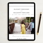 "Downtown" - Wedding Invitations in Onyx by Lauren Chism - FREE Wedding Website
