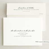 "Downtown" - Wedding Invitations in Onyx by Lauren Chism - FREE Recipient Addressing