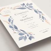 "Cascading Floral" - Wedding Invitations in Lagoon by Corinne Malesic - Detail