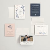 "Cascading Floral" - Wedding Invitations in Lagoon by Corinne Malesic - Invitation Suite