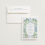 "Going to the Chapel" - Wedding Invitations in Meadow by Paper Sun Studio - Invitation with Envelope