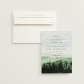 "mountain wedding" - Wedding Invitations in Summer by Anastasia Makarova - Invitation with Envelope