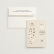 "The Manor" - Wedding Invitations in Buff by Pixel and Hank - Invitation with Envelope
