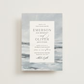 "Water's Edge" - Wedding Invitations in Cloud by Nicoletta Savod - Front