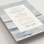 "Water's Edge" - Wedding Invitations in Cloud by Nicoletta Savod - Detail