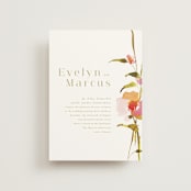 "colorwash floral" - Wedding Invitations in Blossom by Angela Marzuki - Front