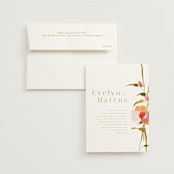"colorwash floral" - Wedding Invitations in Blossom by Angela Marzuki - Invitation with Envelope