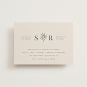 "Italia" - Wedding Invitations in Taupe by Kelly Schmidt - Front