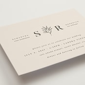 "Italia" - Wedding Invitations in Taupe by Kelly Schmidt - Detail