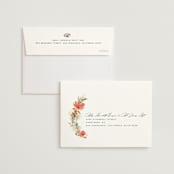 "New Blossoms" - Wedding Invitations in Peach by Olivia Raufman - FREE Recipient Addressing