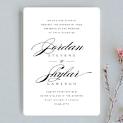 "Waltz" - Wedding Invitations in Tuxedo by Lori Wemple - Front