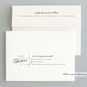 "Waltz" - Wedding Invitations in Tuxedo by Lori Wemple - FREE Recipient Addressing