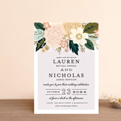 "Classic Floral" - Wedding Invitations in Spring Blush by Alethea and Ruth - Front