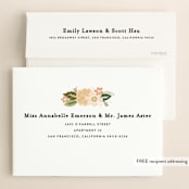 "Classic Floral" - Wedding Invitations in Spring Blush by Alethea and Ruth - FREE Recipient Addressing