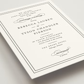 "Eloquence" - Wedding Invitations in Vanilla by Kimberly FitzSimons - Detail
