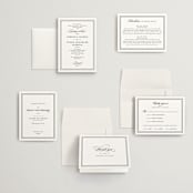 "Eloquence" - Wedding Invitations in Vanilla by Kimberly FitzSimons - Invitation Suite