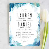 "Gallery Abstract Art" - Wedding Invitations in Ocean by Alethea and Ruth - Front