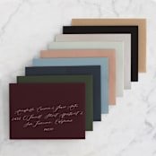 "Gallery Abstract Art" - Wedding Invitations in Ocean by Alethea and Ruth - Colored Envelopes Available