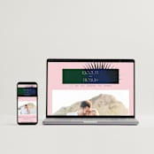 "modern tropics" - Wedding Invitations in Blush by Baumbirdy - FREE Wedding Website