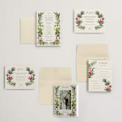 "Tropical garden" - Wedding Invitations in Lime by Elly - Invitation Suite