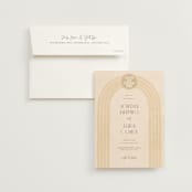 "Chuppah Arch" - Wedding Invitations in Desert Sun by Laura Bolter - Invitation with Envelope