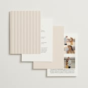 "Modern Aligned" - Wedding Invitations in Creampuff by Carolyn MacLaren - Back of Card Options