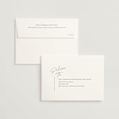 "Modern Aligned" - Wedding Invitations in Creampuff by Carolyn MacLaren - FREE Recipient Addressing