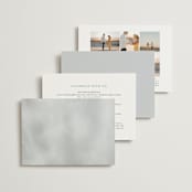 "Panoramic" - Wedding Invitations in Cloud by Heather Schertzer - Back of Card Options
