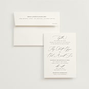 "la noce" - Wedding Invitations in Ink by Design Lotus - Invitation with Envelope