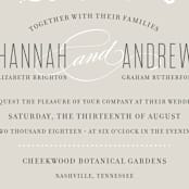 "White Shadows" - Wedding Invitations in Champagne by Jessica Williams - Detail