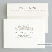 "White Shadows" - Wedding Invitations in Champagne by Jessica Williams - FREE Recipient Addressing