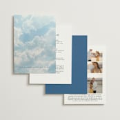 "Swan Crest" - Wedding Invitations in Royal by Cass Loh - Back of Card Options