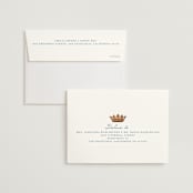 "Swan Crest" - Wedding Invitations in Royal by Cass Loh - FREE Recipient Addressing