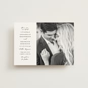 "Classically Us" - Wedding Invitations in Cotton by Simona Camp - Front