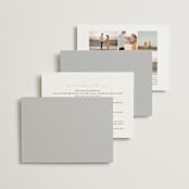 "Classically Us" - Wedding Invitations in Cotton by Simona Camp - Back of Card Options