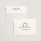 "Ornate sketched frame" - Wedding Invitations in Latte by Jackie Crawford - FREE Recipient Addressing
