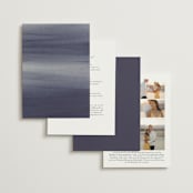 "Stillness" - Wedding Invitations in Horizon by Sumak Studio - Back of Card Options