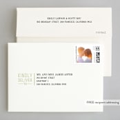 "Wed in Type" - Wedding Invitations in Moss by Ariel Rutland - FREE Recipient Addressing