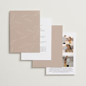 "Ophelia" - Wedding Invitations in Dusty Rose by Kelly Schmidt - Back of Card Options