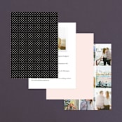 "Estate" - Wedding Invitations in Blush by Kim Dietrich Elam - Back of Card Options