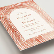 "Moroccan Jewel" - Wedding Invitations in Sepia Sunset by Zhay Smith - Detail