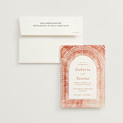 "Moroccan Jewel" - Wedding Invitations in Sepia Sunset by Zhay Smith - Invitation with Envelope