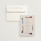 "Deconstruct" - Wedding Invitations in Coastal by Pixel and Hank - Invitation with Envelope