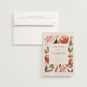 "Giardino" - Wedding Invitations in Saffron by Vera Lim - Invitation with Envelope